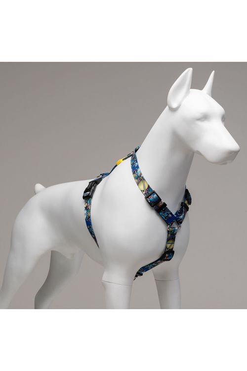 Lindo Dogs Apollo H Tipi Köpek Göğüs Tasması Mavi/Sarı Beden Small