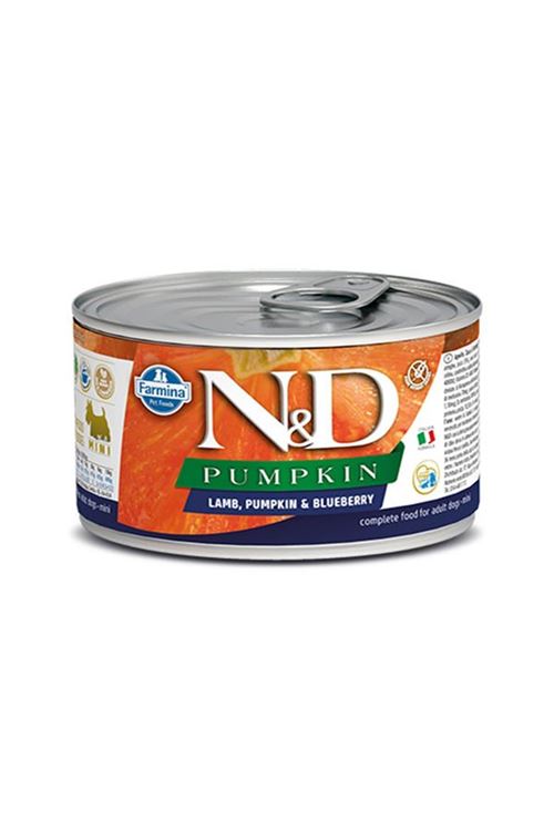 N&D Pumpkin Balkabaklı Kuzu Etli Yetişkin Konserve Köpek Maması 140 Gr