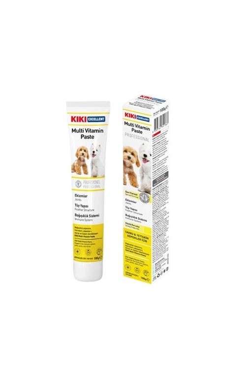 Kiki Excellent Bağışıklık Sistemi Destekleyici Yavru ve Yetişkin Multi Vitamin Köpek Macunu 100 Gr