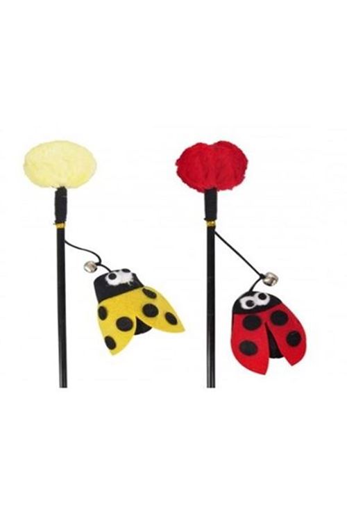 Flamingo Uğur Böceği Kedi Olta Oyuncağı 4x9x5 Cm