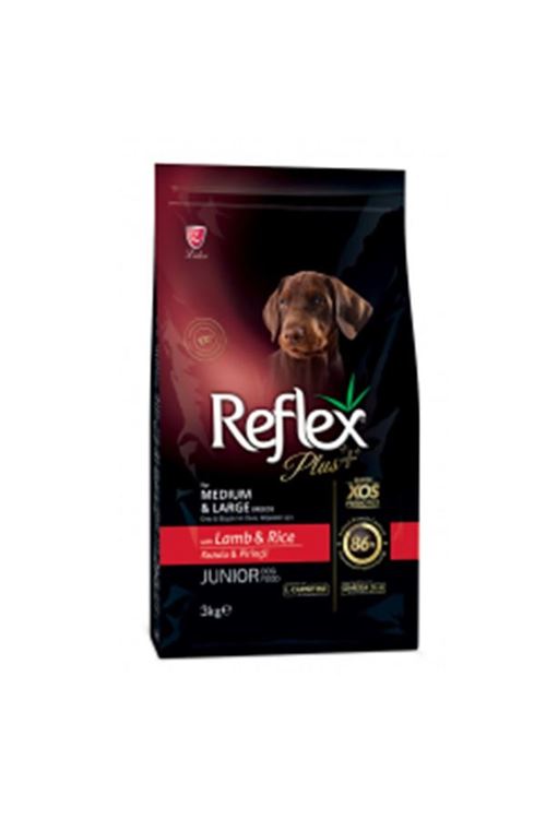 Reflex Plus Kuzulu Orta ve Büyük Irk Yavru Köpek Maması 3 Kg