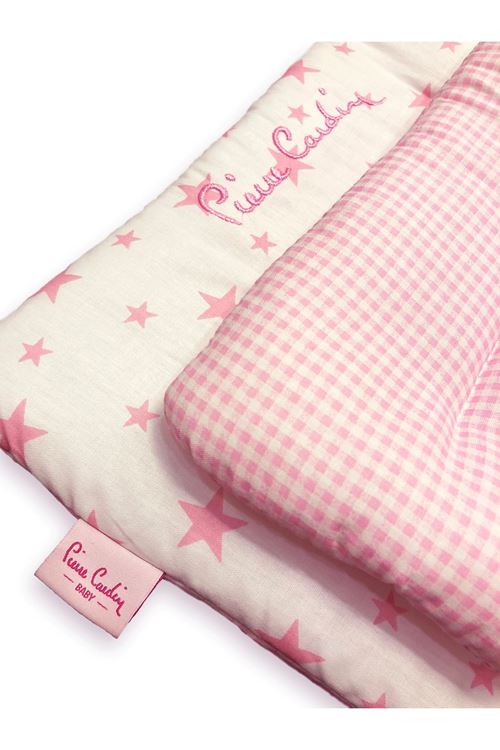 Pierre Cardin Lüks Nakışlı Alt Açma Minderi - Pembe