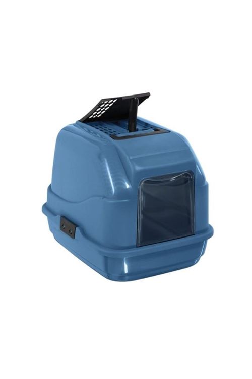 İmac Easy Cat İkinci Yaşam Filtreli Kapalı Kedi Tuvaleti Mavi 50x40x40 Cm