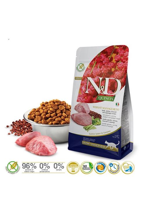 N&D Quinoa Weight Management Kuzu Yetişkin Kedi Maması 1.5 Kg
