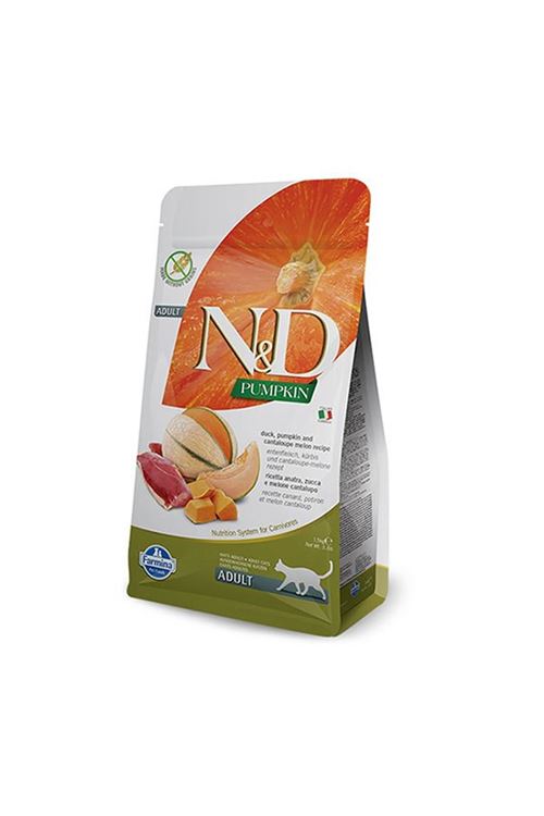 N&D Pumpkin Balkabaklı Ördek ve Kavunlu Yetişkin Kedi Maması 1.5 Kg