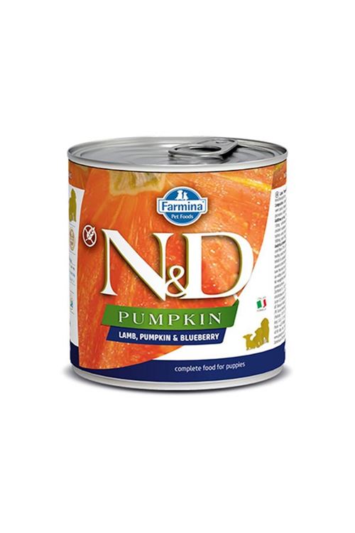 N&D Pumpkin Balkabaklı ve Kuzu Etli Yavru Konserve Köpek Maması 285 Gr