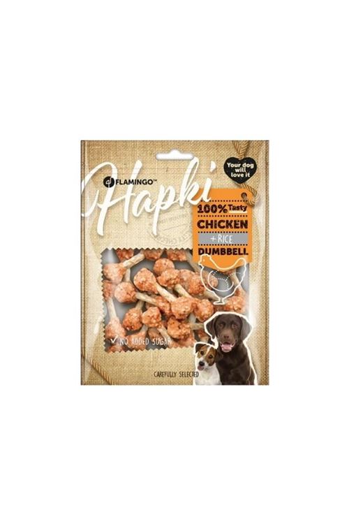 Flamingo Hapki Dumbell Tavuklu ve Pirinçli Köpek Ödül Maması 150 Gr