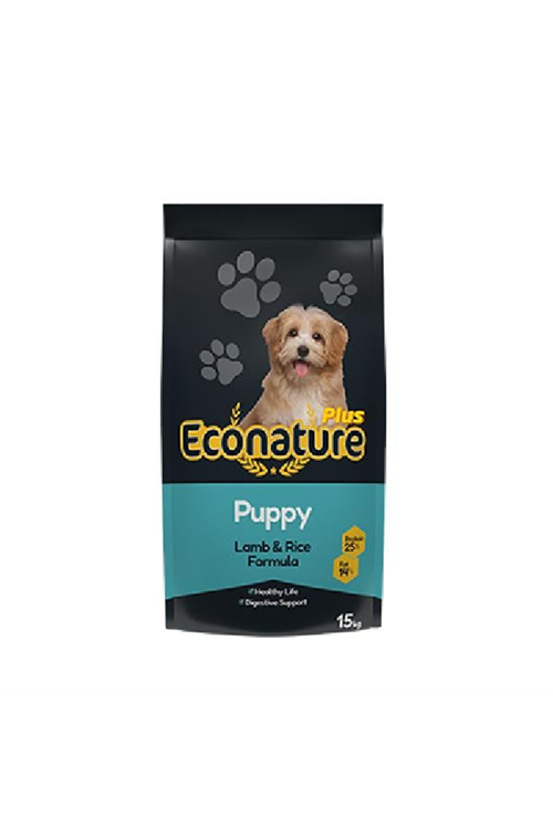 Econature Plus Puppy Kuzu Etli ve Pirinçli Yavru Köpek Maması 15 Kg