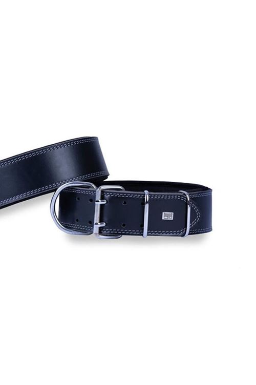 Doggie Dayanıklı Deri Köpek Boyun Tasması Siyah Large 6x65-75 Cm