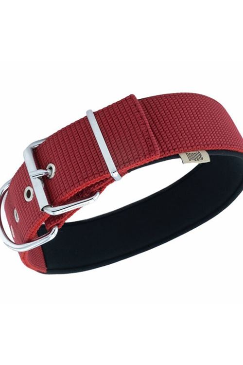 Doggie Elit Dokuma Köpek Boyun Tasması Medium Kırmızı 5x55-65 Cm