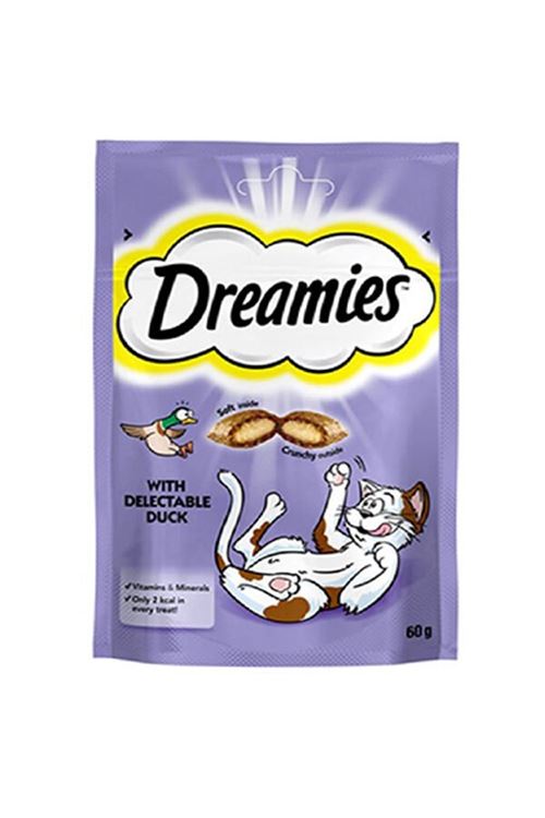 Dreamies İçi Dolgulu Ördekli Kıtır Kedi Ödül Maması 60 Gr