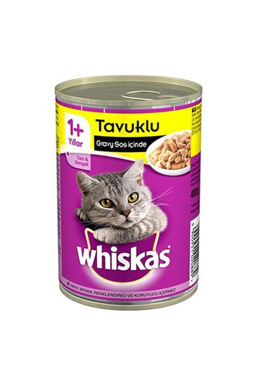 Whiskas Tavuklu Yetişkin Konserve Kedi Maması 400 Gr