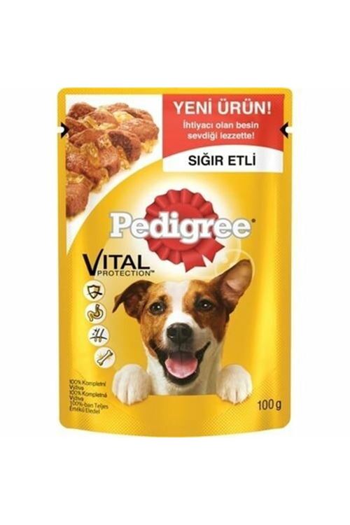 Pedigree Pouch Sığır Etli ve Tavuklu Yetişkin Konserve Köpek Maması 100 Gr