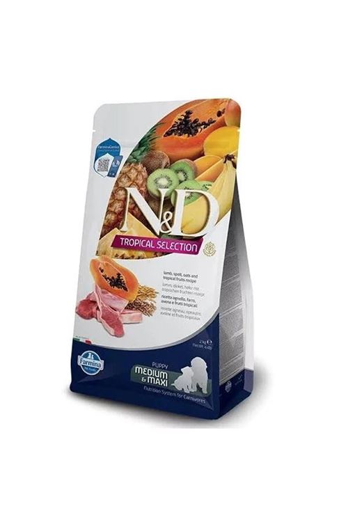 N&D Tropical Selection Kuzu Etli Orta ve Büyük Irk Yavru Köpek Maması 10 Kg