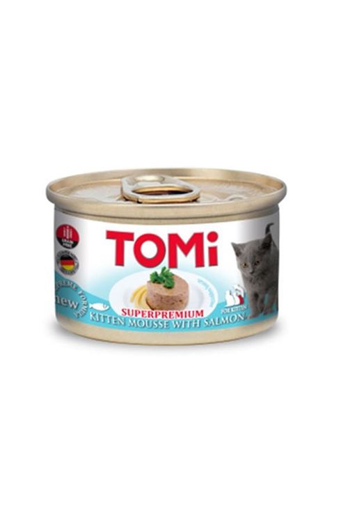 Tomi Kıyılmış Somonlu Tahılsız Yavru Konserve Kedi Maması 85 Gr
