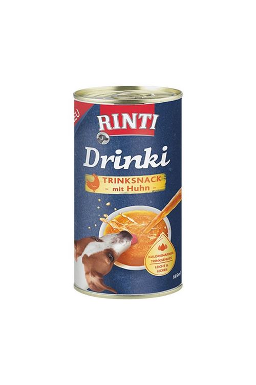 Rinti Drinki Sağlıklı ve Doğal Taze Tavuklu Besleyici Köpek Çorbası 185 Ml