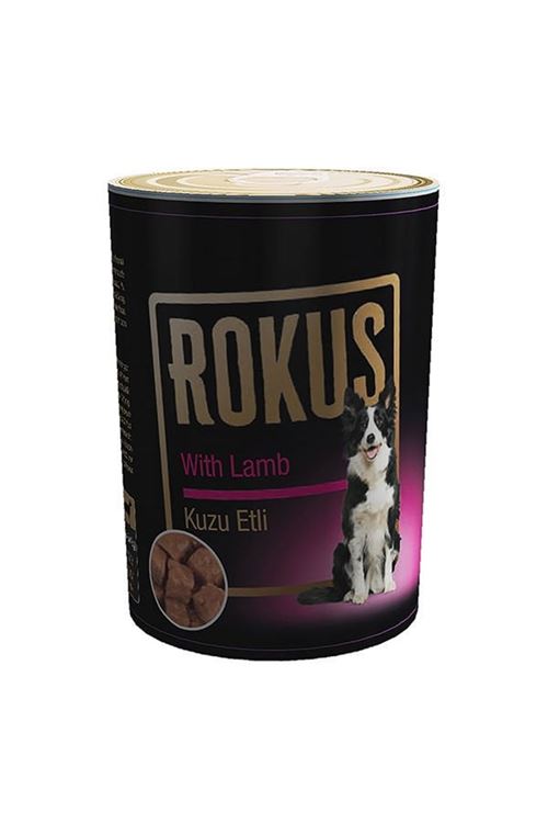 Rokus Kuzu Etli Yetişkin Konserve Köpek Maması 410 Gr