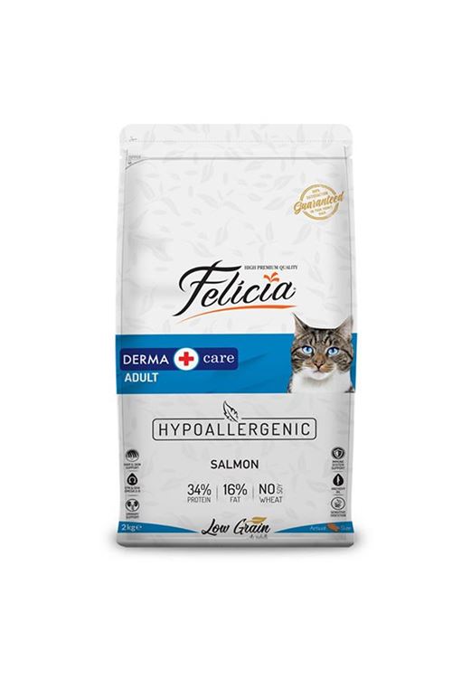 Felicia Düşük Tahıllı Hipoalerjenik Somonlu Yetişkin Kedi Maması 2 Kg