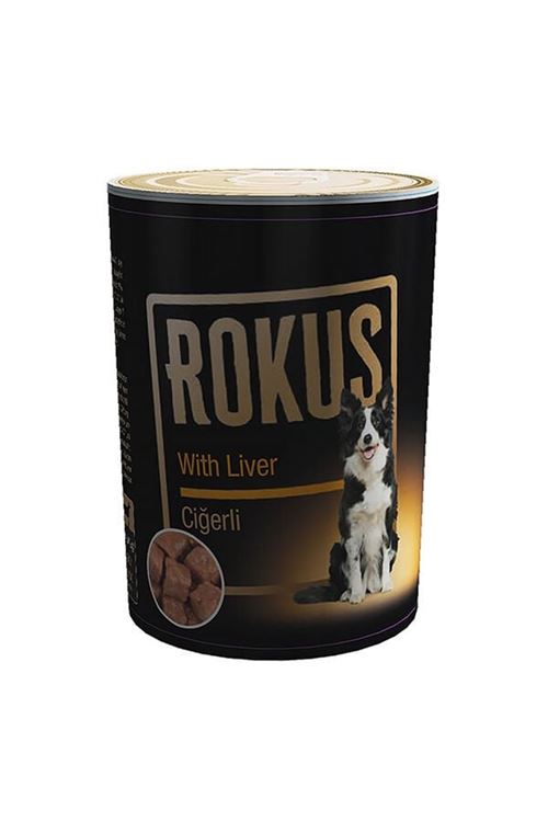 Rokus Ciğerli Yetişkin Konserve Köpek Maması 410 Gr