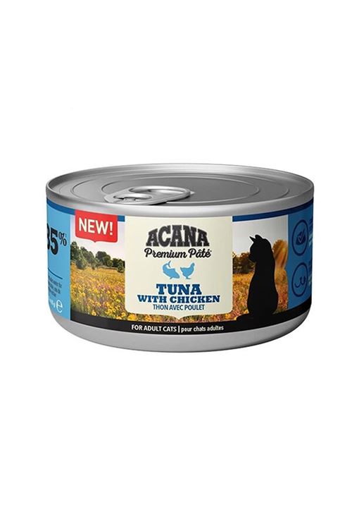 Acana Premium Pate Tavuklu ve Tuna Balıklı Yetişkin Konserve Kedi Maması 85 Gr