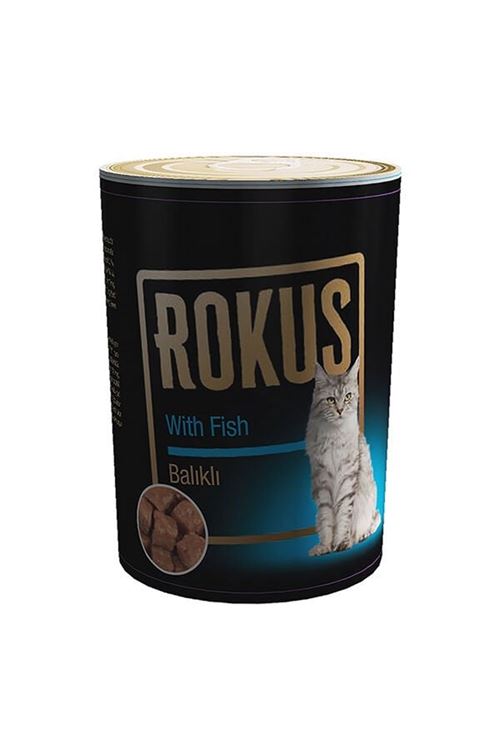 Rokus Balıklı Yetişkin Konserve Kedi Maması 410 Gr