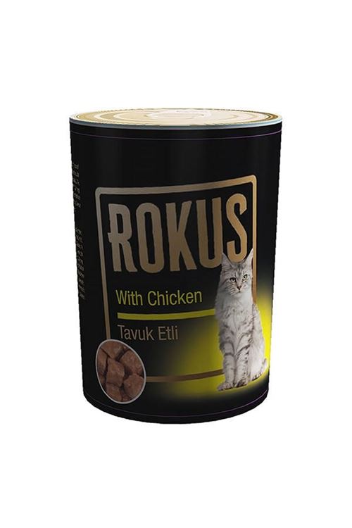 Rokus Tavuklu Yetişkin Konserve Kedi Maması 410 Gr