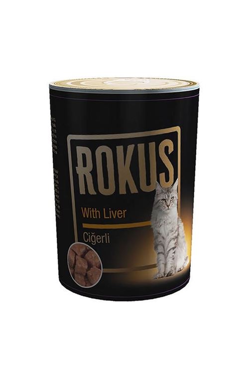 Rokus Ciğerli Yetişkin Konserve Kedi Maması 410 Gr