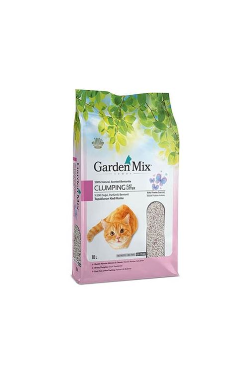 Garden Mix İnce Taneli Bebek Pudrası Kokulu Kedi Kumu 10 Lt