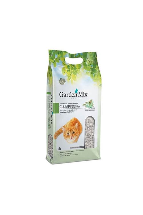Garden Mix Bentonit İnce Taneli Marsilya Sabunu Kokulu Kedi Kumu İnce 5 Lt