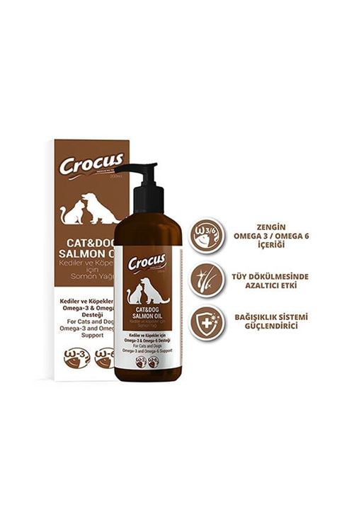 Crocus Salmon Oil Kedi ve Köpek Somon Yağı 200 Ml
