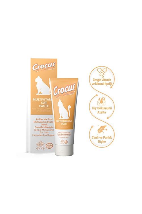 Crocus Multivitamin Kedi Malt Macunu 100 Gr