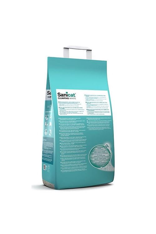 Sanicat Clumping White Kokusuz Süper Topaklanan Beyaz Kedi Kumu 10 Lt