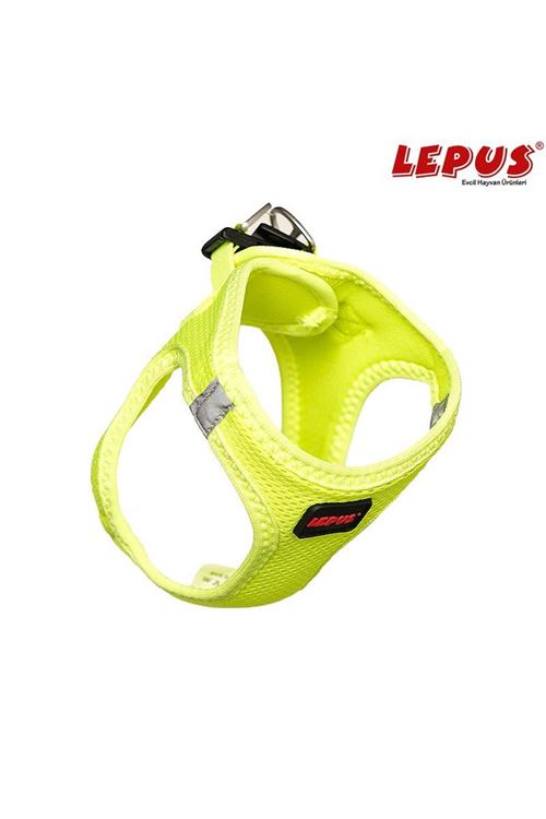 Lepus Köpek Göğüs Tasması (M) Neon Sarı