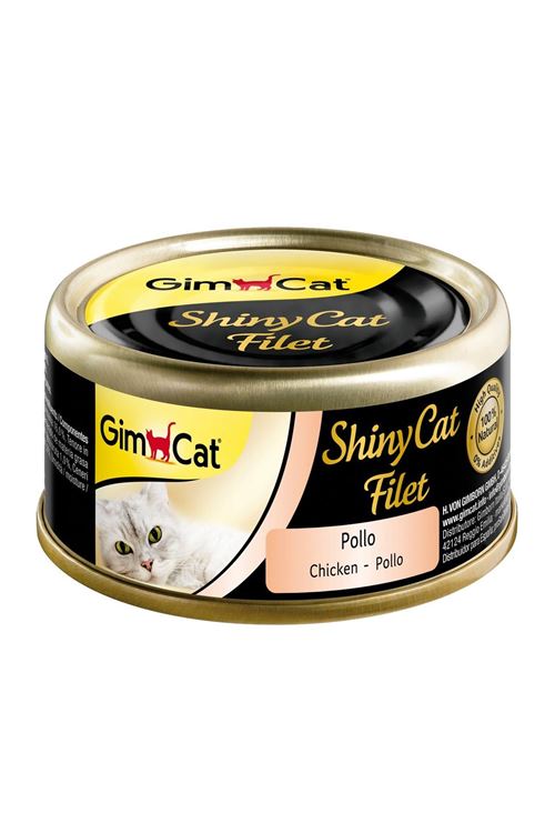 Gimcat Shinycat Kıyılmış Fileto Tavuklu Yetişkin Konserve Kedi Maması 70 Gr