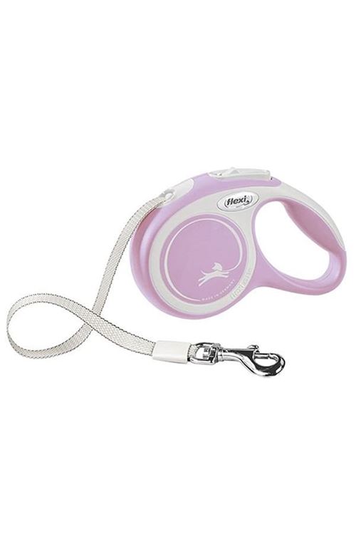 Flexi New Comfort Şerit Otomatik Köpek Gezdirme Tasması Small Rose 5 Mt