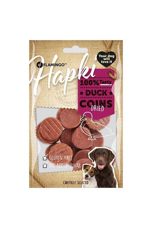 Flamingo Hapki Glutensiz Ördekli Coin Köpek Ödülü 85 Gr