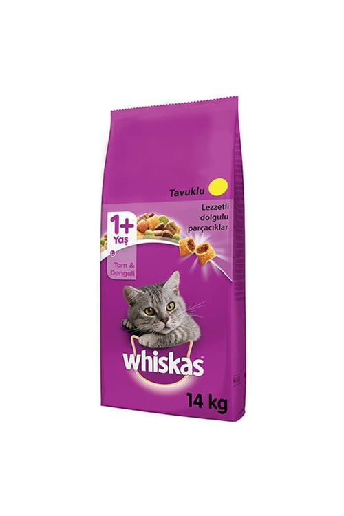 Whiskas Tavuklu Sebzeli Yetişkin Kedi Maması 14 Kg