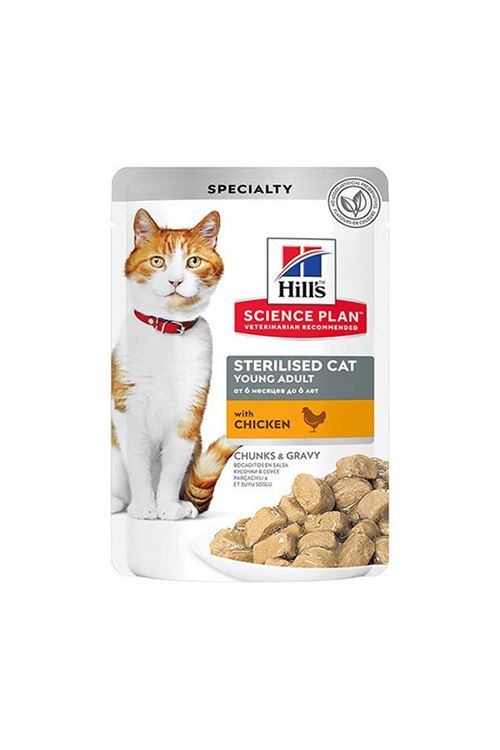 Hills Sterilised Tavuklu Pouch Kısırlaştırılmış Konserve Kedi Maması 85 Gr