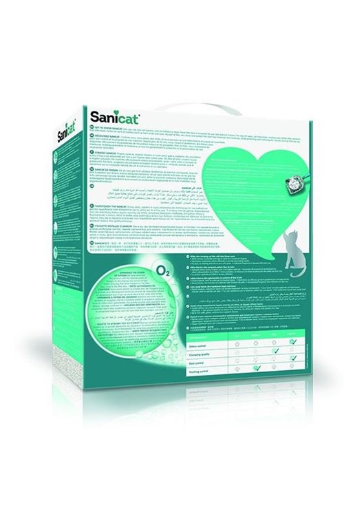 Sanicat Active White Lotus Çiçeği Kokulu Doğal Kedi Kumu 10 Lt