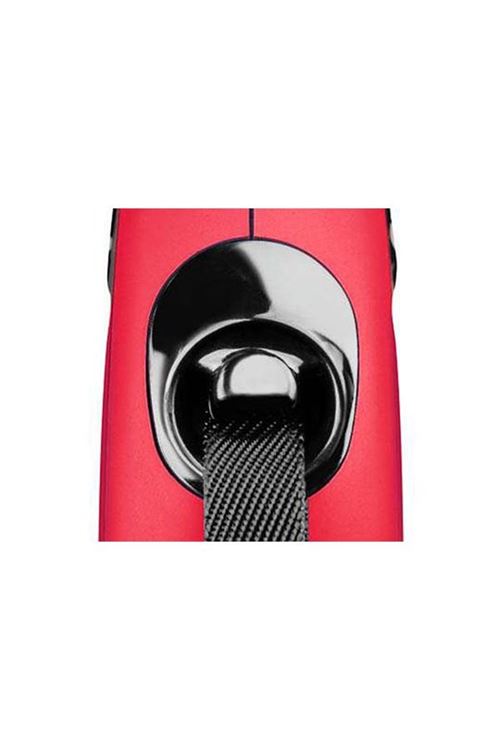 Flexi New Classic Şerit Otomatik Köpek Gezdirme Tasması Small Kırmızı 5 Mt