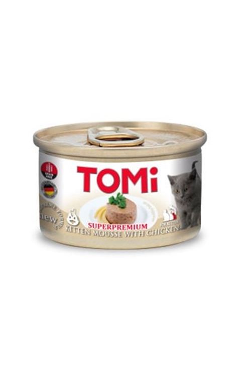 Tomi Kıyılmış Tavuklu Tahılsız Yavru Konserve Kedi Maması 85 Gr