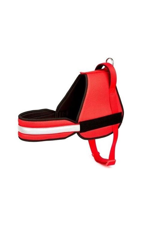 Doggie Havalı Dokuma Üniforma Köpek Göğüs Tasması Xlarge Kırmızı 2.5x70x85 Cm