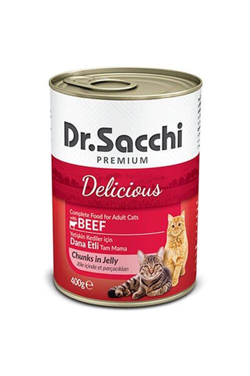 Dr.Sacchi Sığır Etli Yetişkin Kedi Konservesi 400gr