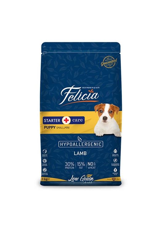 Felicia Hipoalerjenik Kuzu Etli Küçük Irk Yavru Köpek Maması 3 Kg