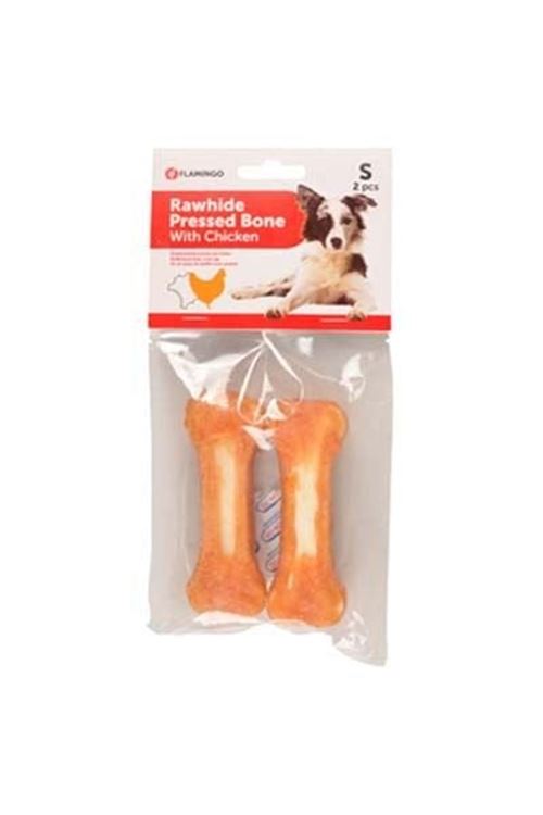 Flamingo Tavuk Kaplı Kemik Ödül Maması 2 Adet 10 Cm