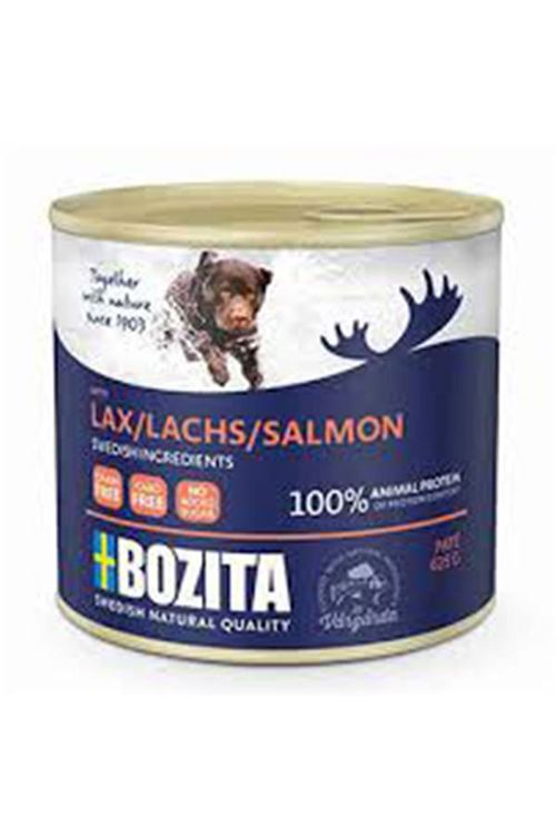 Bozita Somonlu Tahılsız Yetişkin Köpek Konservesi 625 Gr