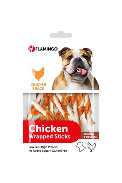 Flamingo Chicken Wrapped Sticks Tavuk Etli Glutensiz Köpek Ödül Maması 65 Gr
