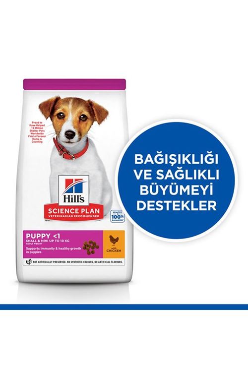Hills Puppy Small & Miniature Tavuklu Küçük Irk Yavru Köpek Maması 3 Kg