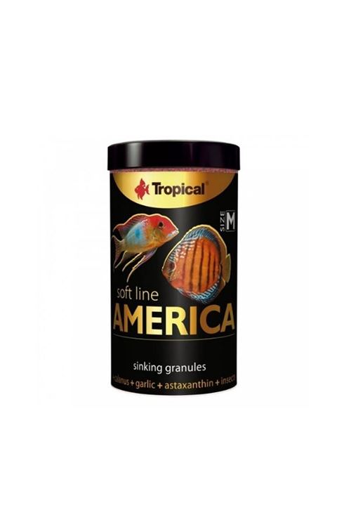 Tropical Softline Amerikan Cinsi Balıklar için Yumuşak Granül Balık Yemi Medium 100 Ml 60 Gr