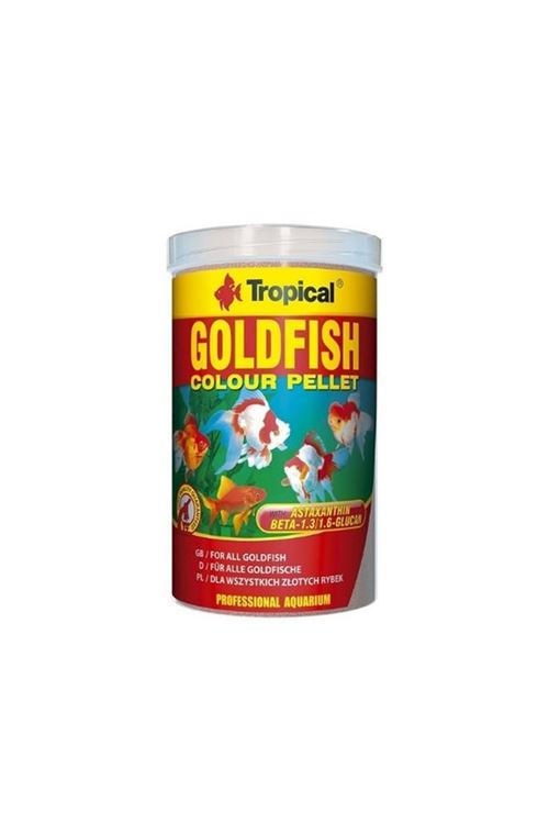 Tropical Goldfish Colour Pellet Japon Balıkları için Renklendirici Granül Balık Yemi Small 250 Ml 110 Gr